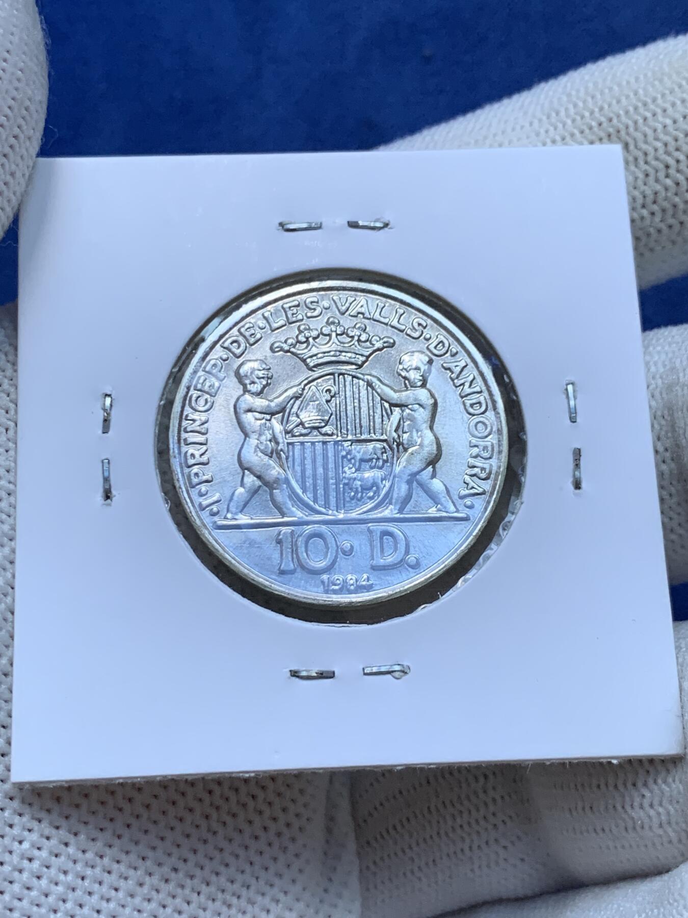 《竞宝斋》第293场- 周日，周一  2场连拍 （全场包邮） 3枚一组 1984年安道尔（含一银）