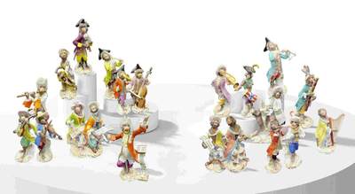 上海拍卖行2024年环球经典艺术品拍卖会 - Meissen Antique Art Work "Monkey Band"