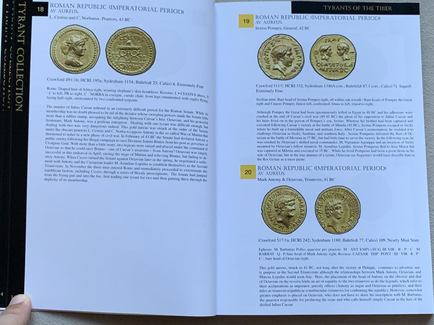 《竞宝斋》第293场- 周日，周一  2场连拍 （全场包邮） Tyrant集藏钱币目录，从罗马到教皇国，共370页，包含众多教皇国和意大利钱币顶级藏品，绝版收藏级书籍