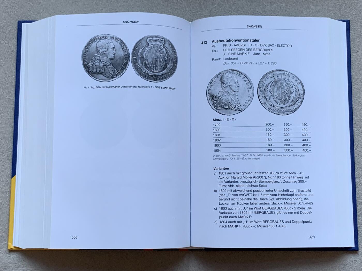《竞宝斋》第293场- 周日，周一  2场连拍 （全场包邮） 1800-1872 德国银币目录 收藏半泰勒到2泰勒图片 德系钱币核心的必备书 厚达746页 精装本 难得的工具书