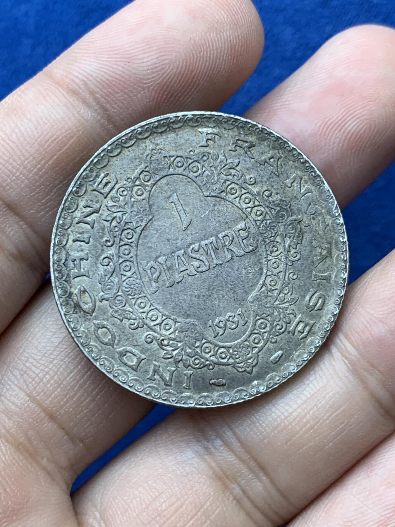 《竞宝斋》第293场- 周日，周一  2场连拍 （全场包邮） 法属印支“最后的坐洋”1931年1皮阿斯特银币