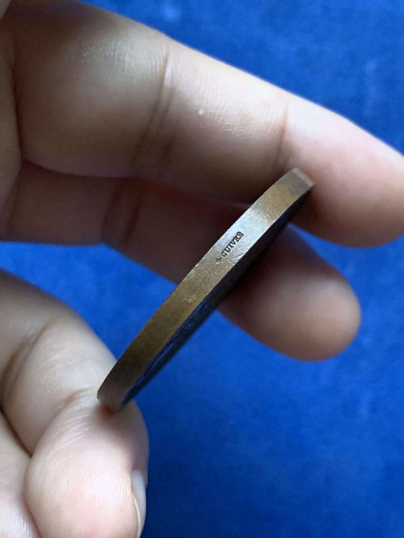 《竞宝斋》第293场- 周日，周一  2场连拍 （全场包邮） 1868年法国拿破仑三世铜章 直径41mm 重量33克 好品相 巧克力包浆