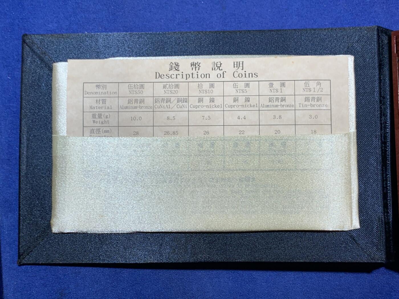 《竞宝斋》第293场- 周日，周一  2场连拍 （全场包邮） 台湾省民国九十二年第一轮羊年精致套币 含二分之一盎司大银章以及精致莫那鲁道纪念币