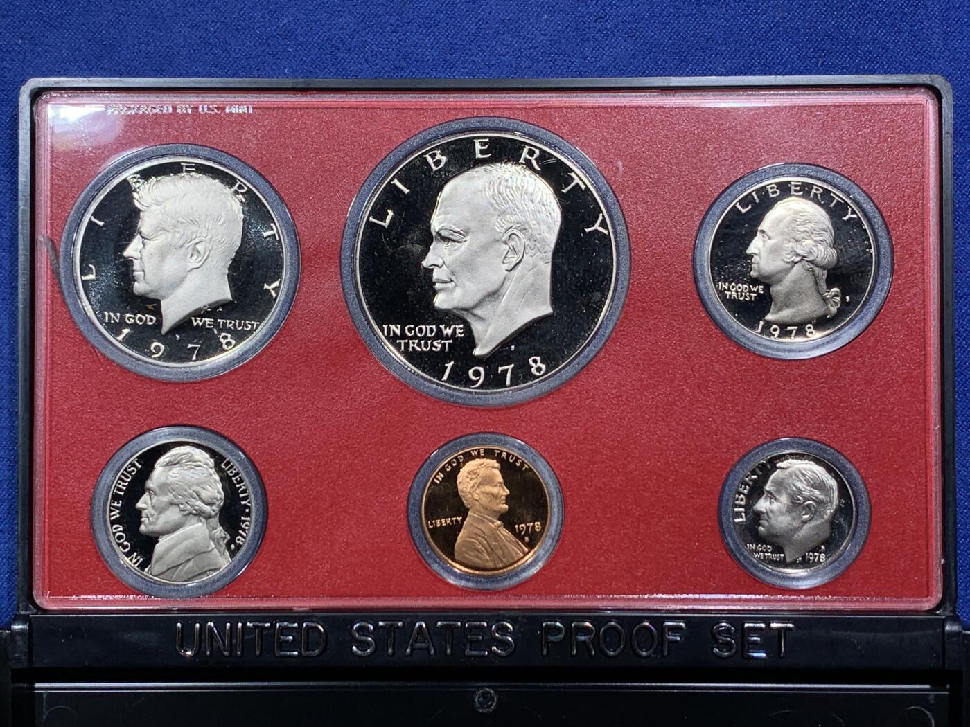 《竞宝斋》第293场- 周日，周一  2场连拍 （全场包邮） 美国1978年精致套币