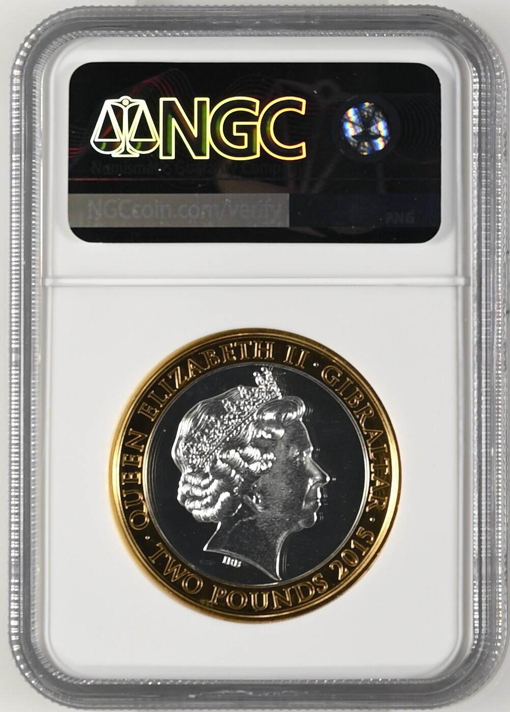 长老汇龙年精选第十四场拍卖 2015 Gibraltar Speech as Prime Minister Winston Churchill，NGC PF68UC