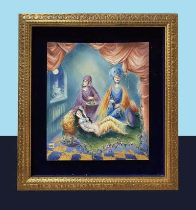 上海拍卖行2024年环球经典艺术品拍卖会 - Meissen 瓷板画作品《仲夏梦之夜》