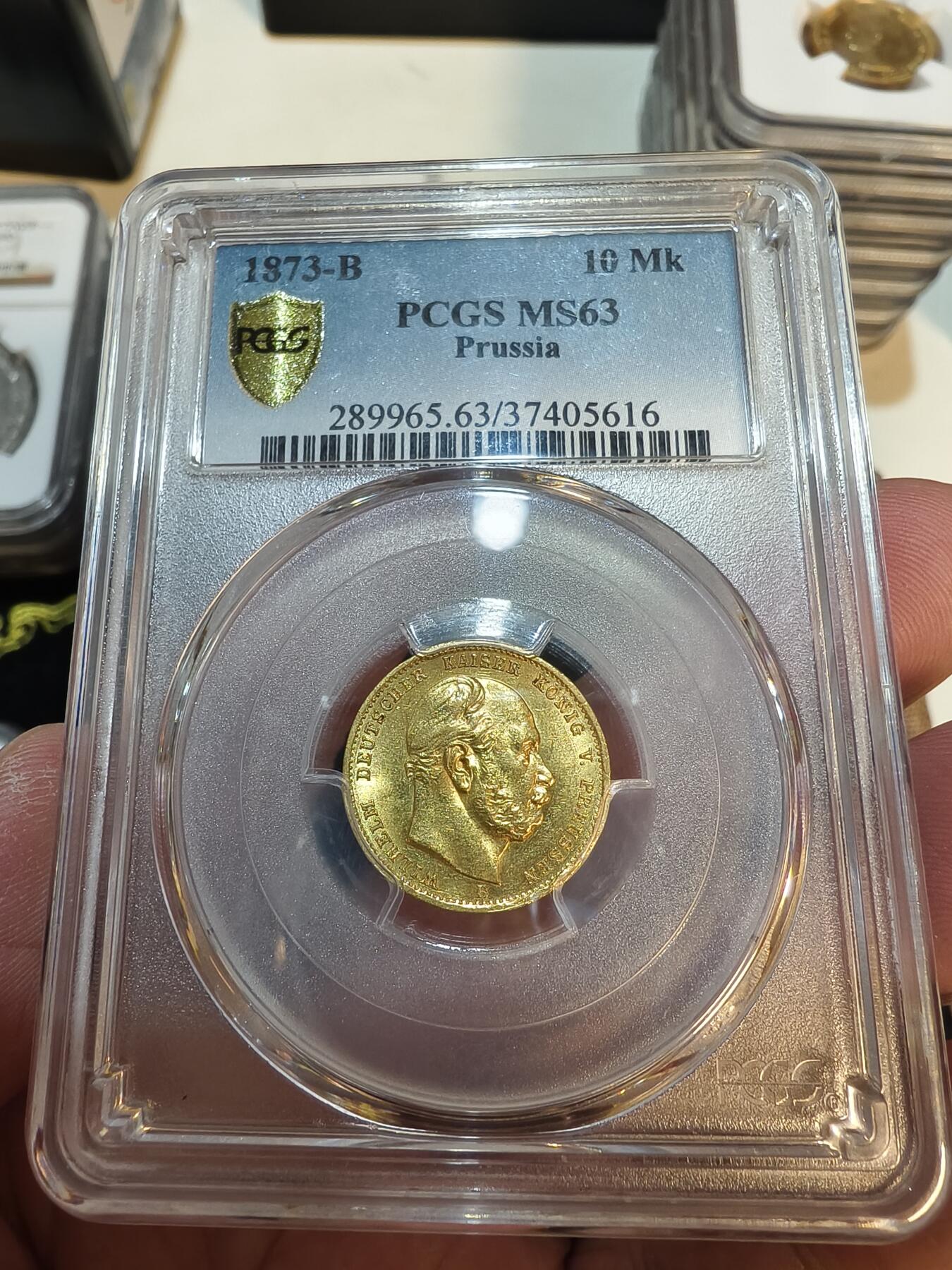 1873年 10 Sen PCGS MS63 日本 1873年 10 Sen PCGS MS63 日本 1873 Japan 10 Sen Silver RARE