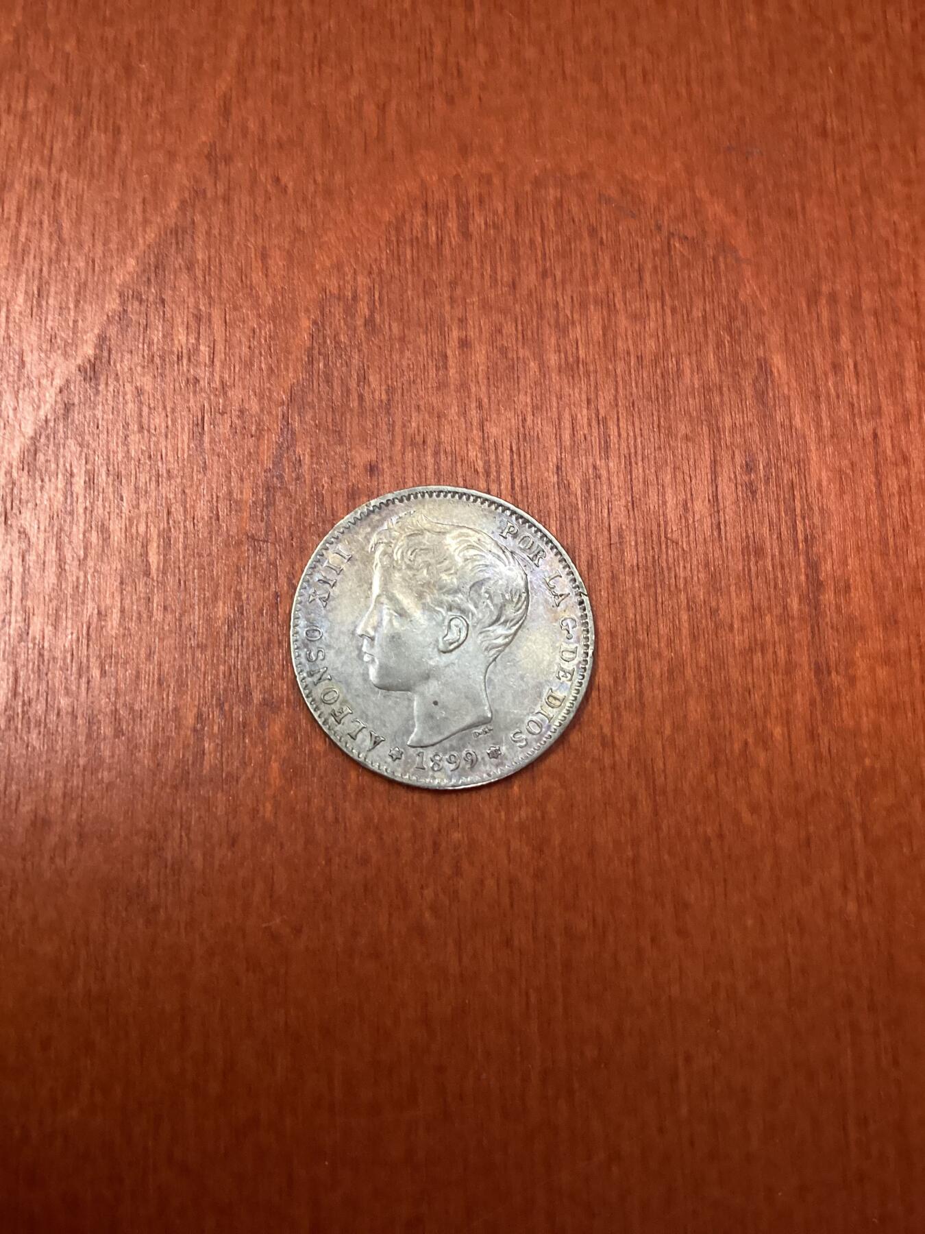长老汇龙年精选第十四场拍卖 1899西班牙阿方索十三世1比索银币，未流通品