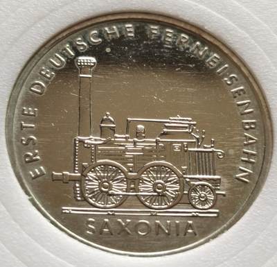 外国钱币散币场20240731（中拍皆有赠品），每周两拍，可寄存，周日统一发货 - 德国1988年蒸汽小火车5马克纪念币