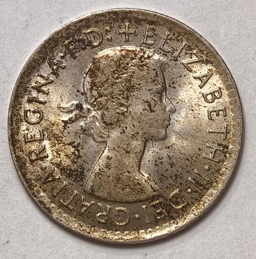 紫瑗钱币——第396期拍卖 澳大利亚 1964年 伊丽莎白二世 3便士 银币 UNC