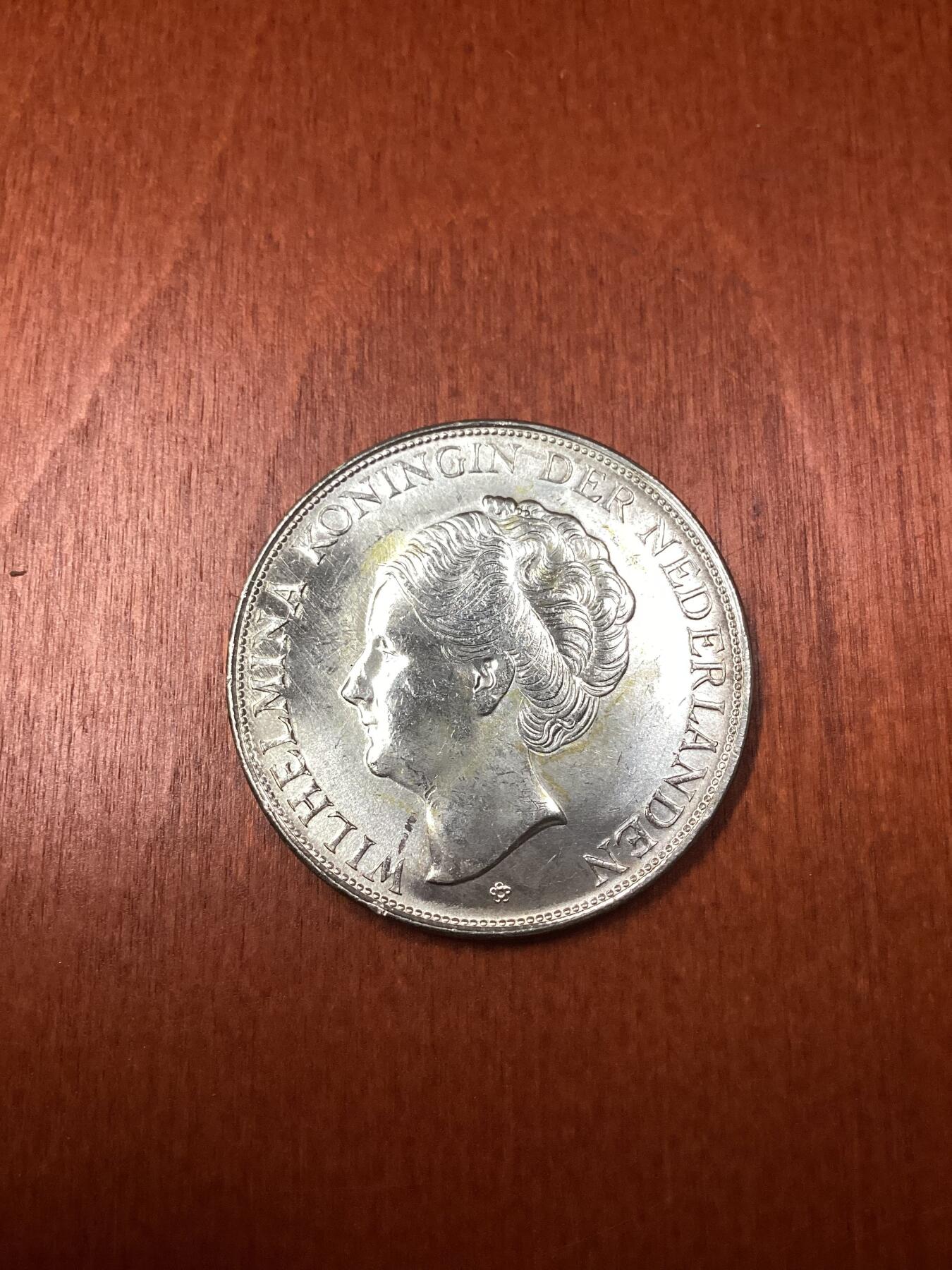 长老汇龙年精选第十五场拍卖 1944荷属库拉索威廉明娜2.5盾银币，20万枚，其中6万米被销毁