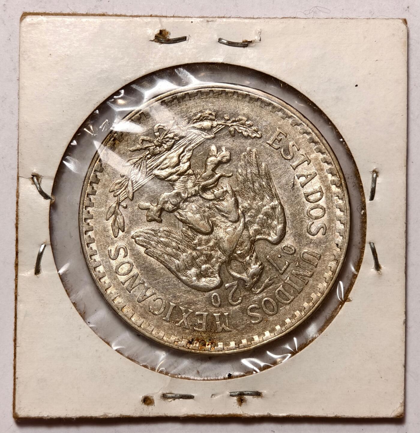 紫瑗钱币——第396期拍卖 墨西哥 1921年 草帽小鹰洋 1比索  16.6克 0.72银 