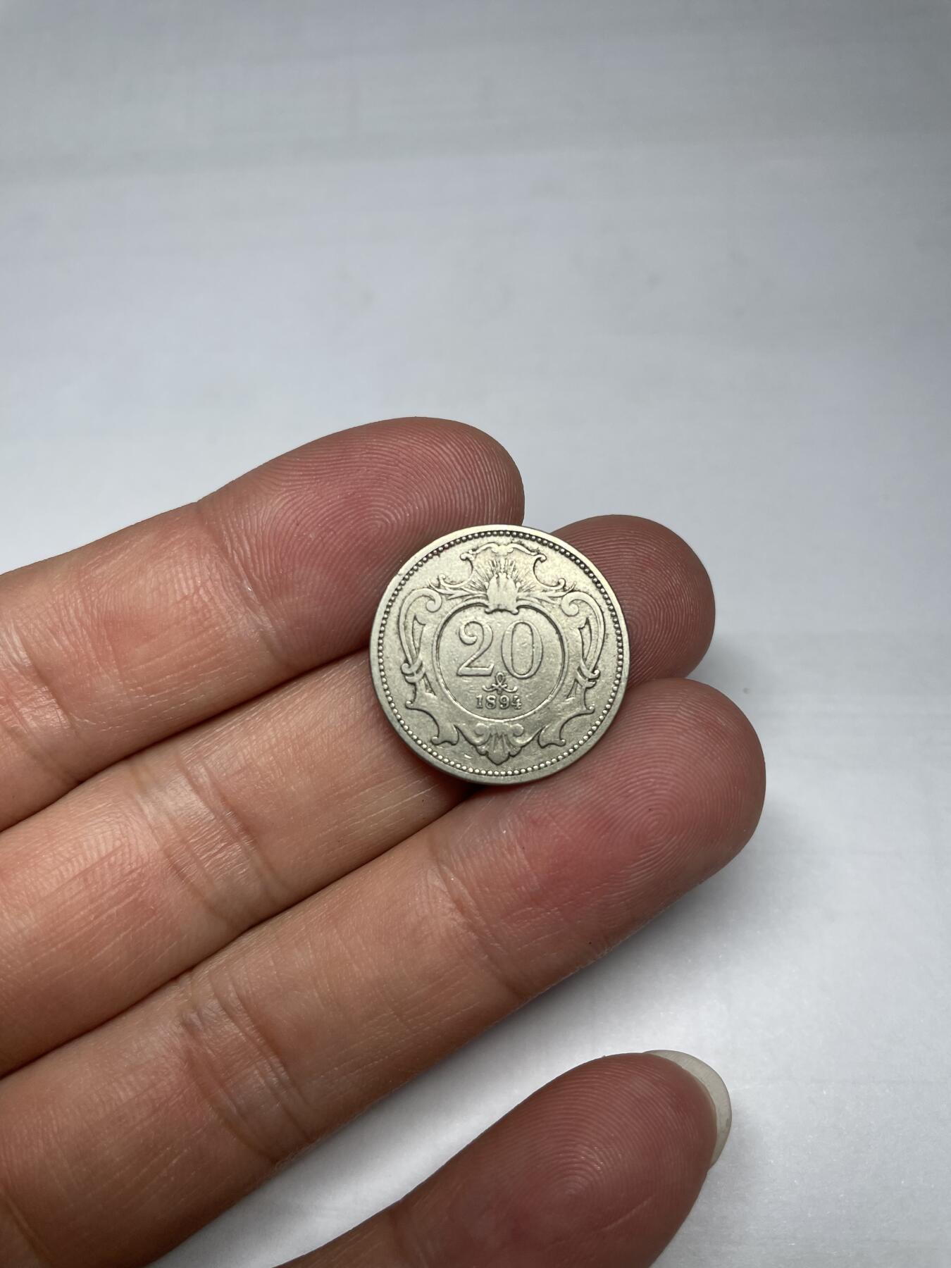 每日一拍，2024年集古藏今外币拍卖第十二期-第1场—（总第111拍），新一期拍卖开始了 1894年奥地利20赫勒