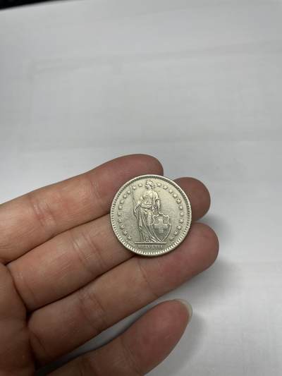 每日一拍，2024年集古藏今外币拍卖第十二期-第1场—（总第111拍），新一期拍卖开始了 - 1975年瑞士2法郎