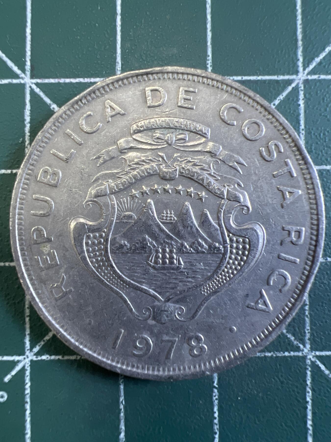 第667期 硬币专场 （无押金，捡漏，全场50包邮，偏远地区除外，接收代拍业务，本店十天发一次货） 哥斯达黎加2克朗  1978年