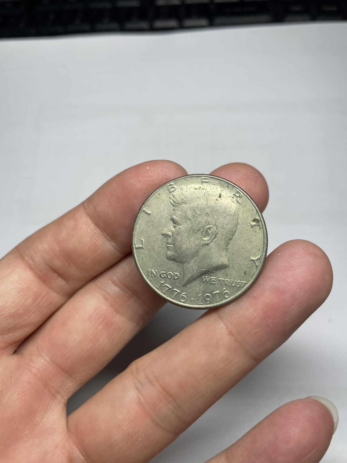 每日一拍，2024年集古藏今外币拍卖第十二期-第1场—（总第111拍），新一期拍卖开始了 1976年美国半美元