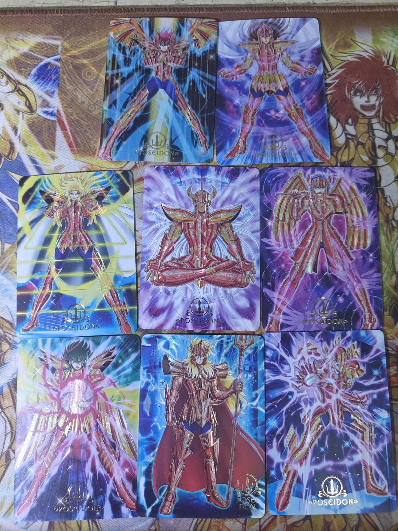 天玑星卡拍第四十五期《好多卡》持续收拍中 京珞卡牌 圣斗士星矢 海将军 纱布闪 自制卡
