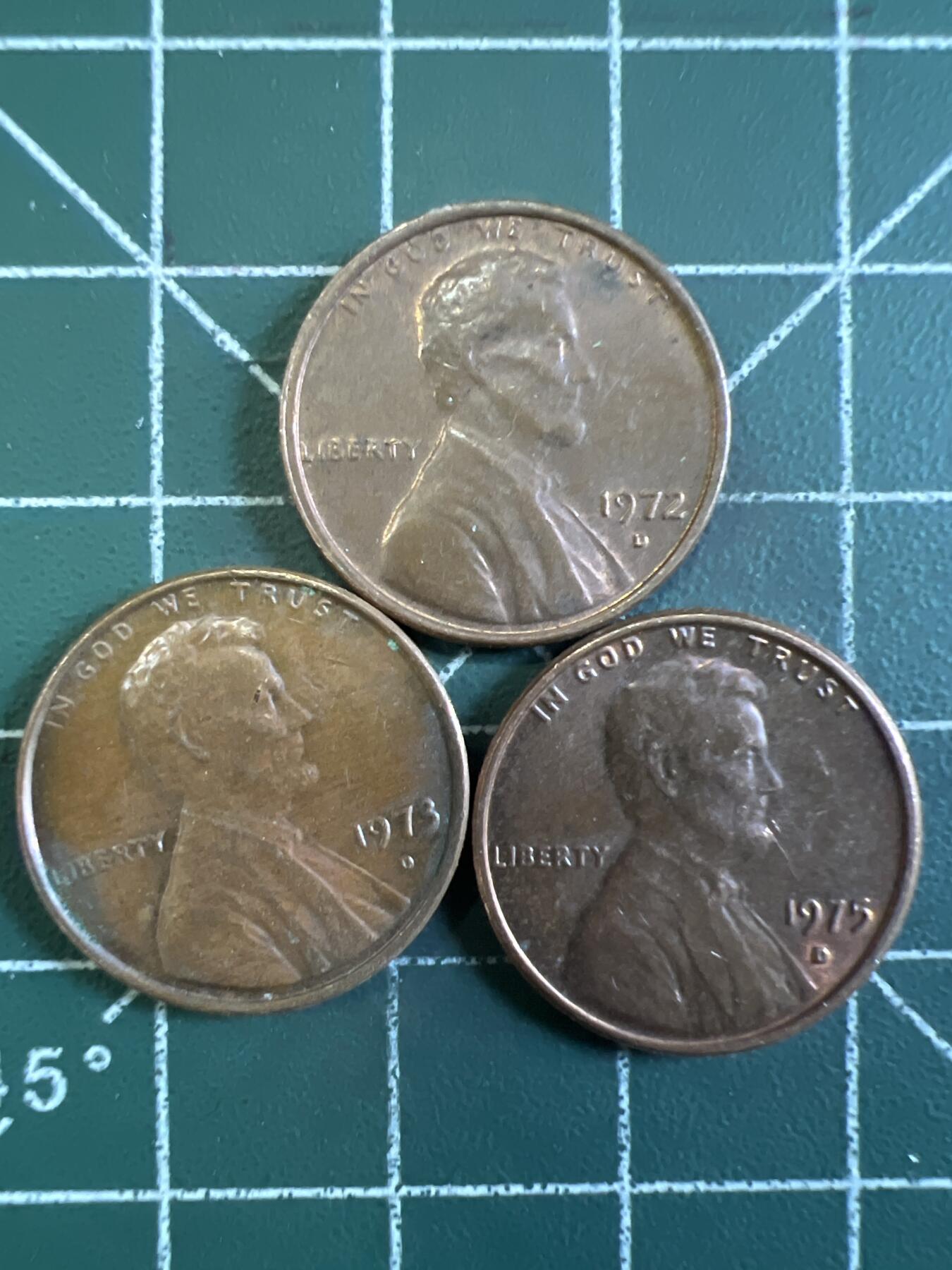 第667期 硬币专场 （无押金，捡漏，全场50包邮，偏远地区除外，接收代拍业务，本店十天发一次货） 美国一美分 3枚