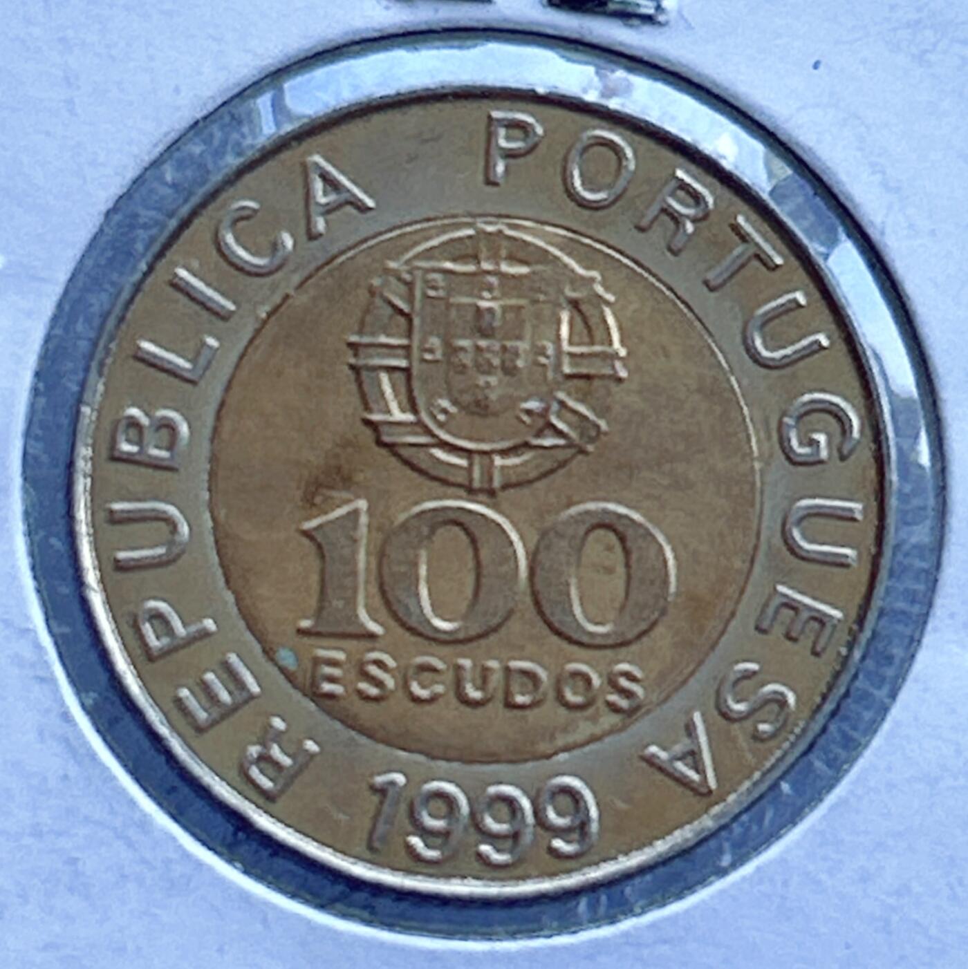 第一海外回流一元起拍收藏 散币专场 第107期 葡萄牙1999年100埃斯库多双色币