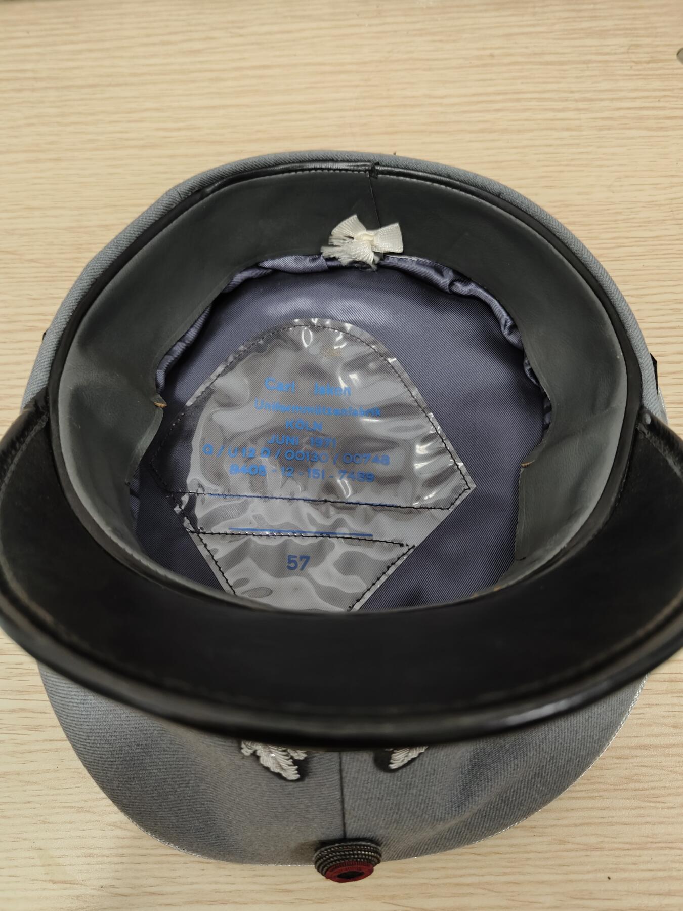 全场0元起拍 第179期 咸鱼国勋章拍卖专场 8月4日（周日）下午6：00开始 西德陆军尉官大檐帽 57CM