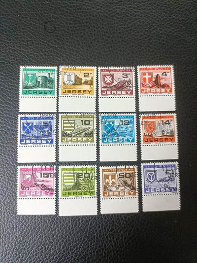 56外国邮票  泽西岛邮票 1978 欠资邮票 风光和名胜 12全 销票 - 56外国邮票  泽西岛邮票 1978 欠资邮票 风光和名胜 12全 销票