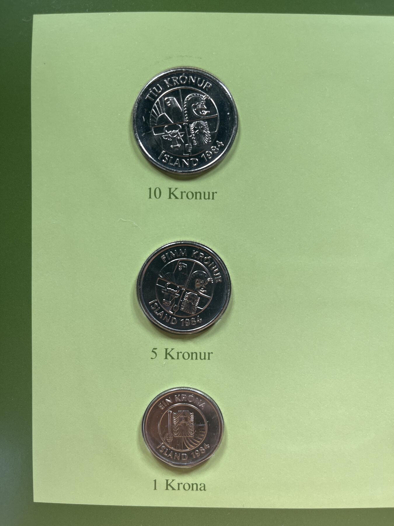 【融合斋】世界货币、纪念章专场No.1 冰岛共和国🇮🇸-富兰克林版世界货币集