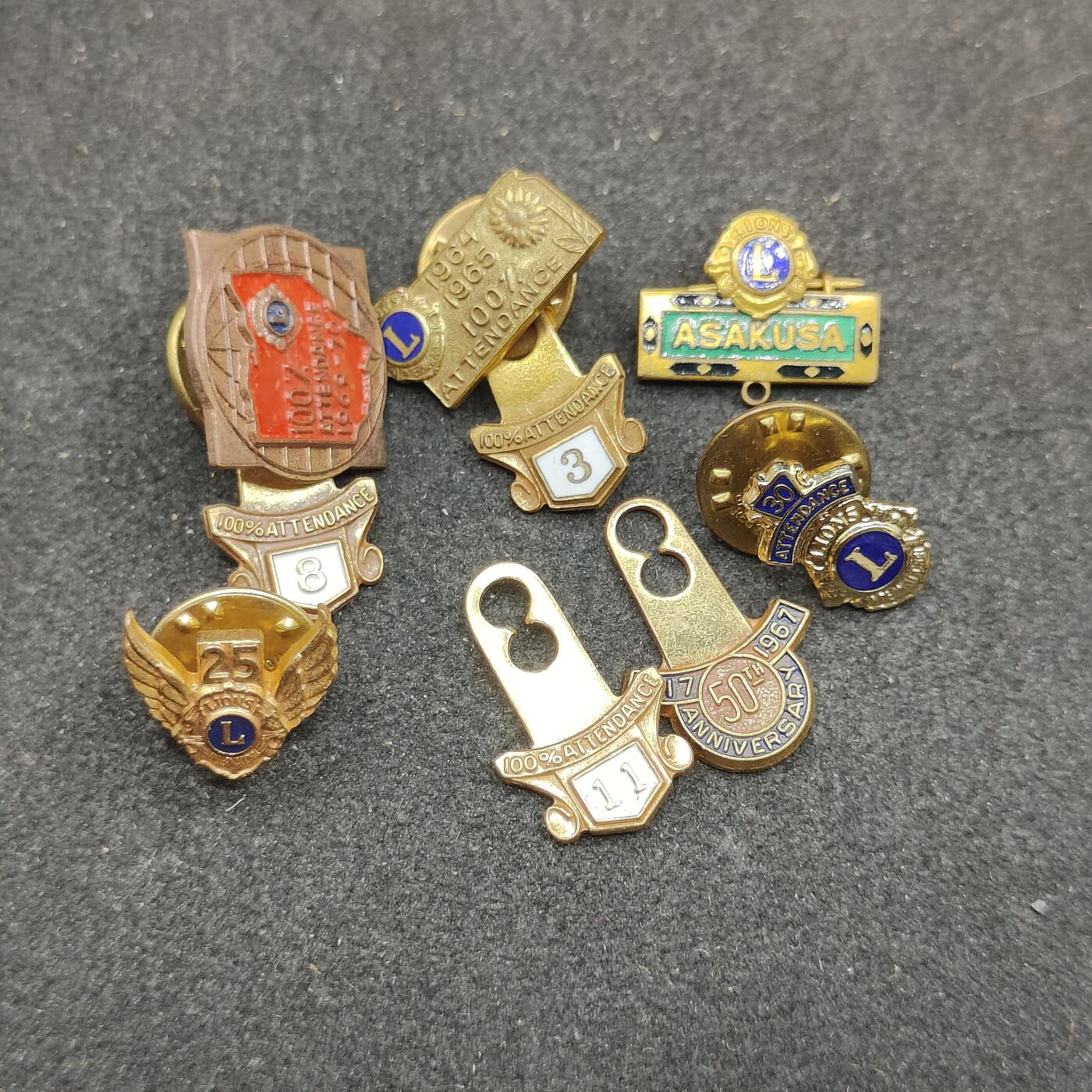 全场0元起拍 第179期 咸鱼国勋章拍卖专场 8月4日（周日）下午6：00开始 国际狮子会徽章一组