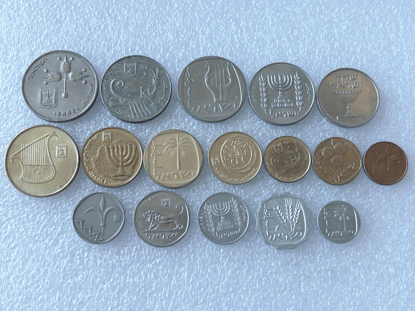 第一海外回流一元起拍收藏 散币专场 第105期 以色列硬币 17枚 无重复