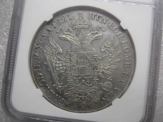 NGC-AU奥地利1821年弗朗茨二世泰勒克朗银币