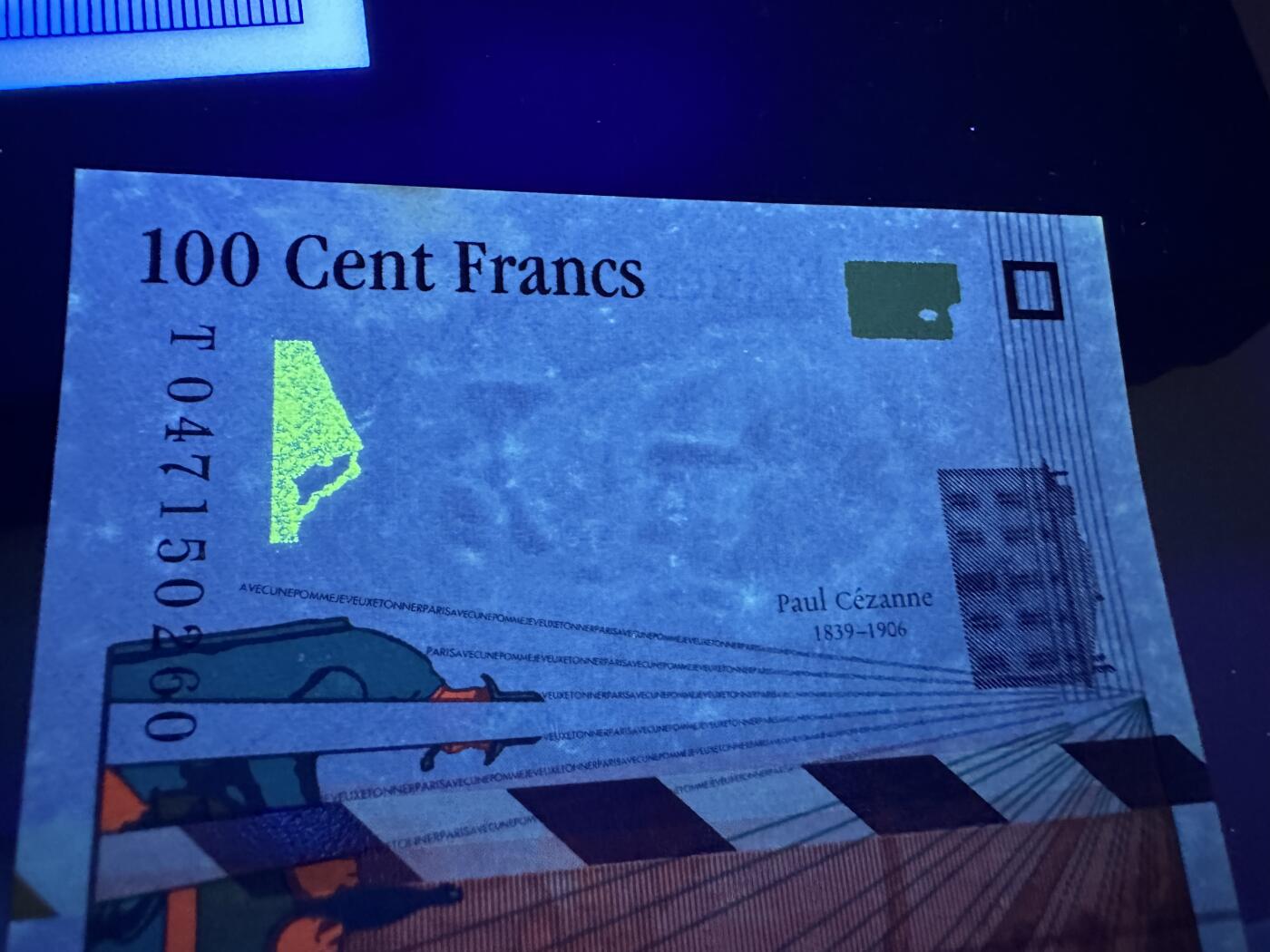 《外钞收藏家》第三百九十七期 1998年法国末版100法郎 UNC- 有潮