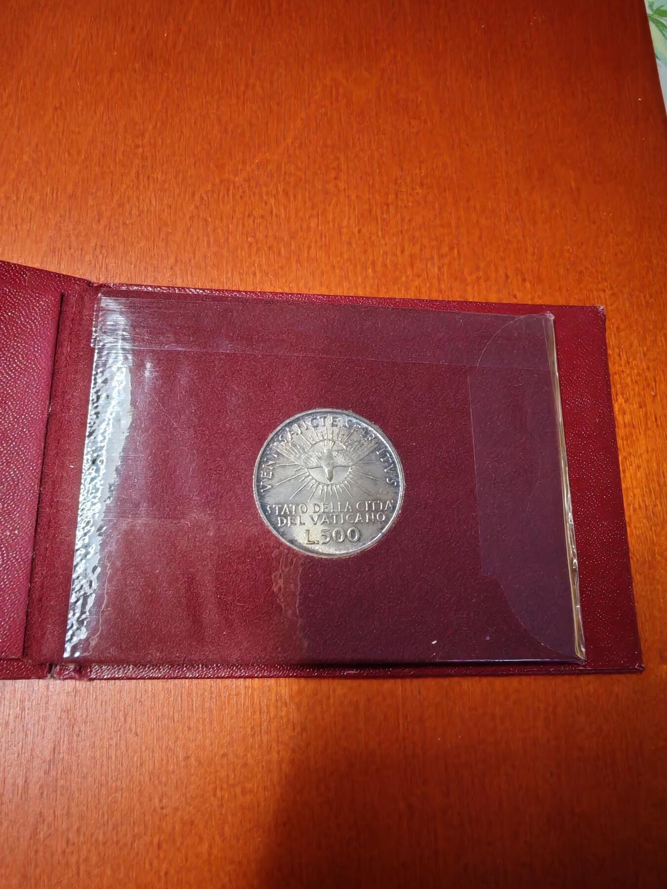 长老汇龙年精选第十五场拍卖 1958梵蒂冈教皇缺位500里拉银币，卡装