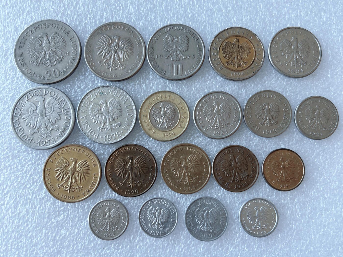 第一海外回流一元起拍收藏 散币专场 第105期 波兰硬币 20枚 无重复