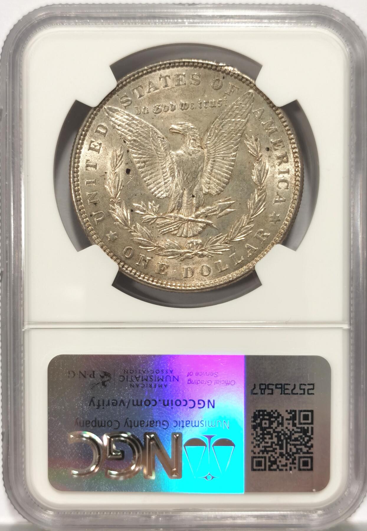 博洋堂世界钱币拍卖第086期（全场包邮） NGC UNC 美国1886年摩根1美元银币