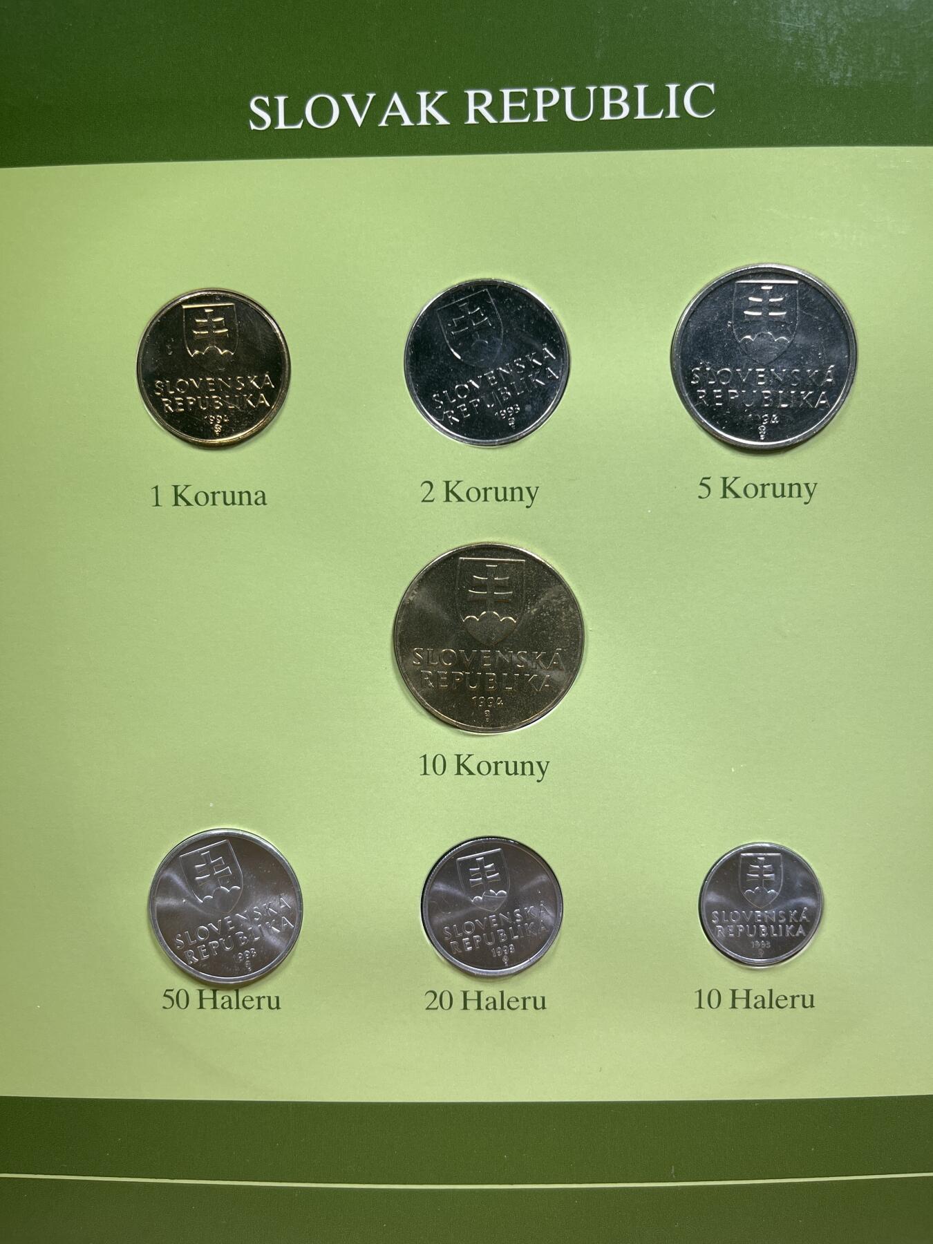【融合斋】世界货币、纪念章专场No.1 斯洛伐克共和国🇸🇰-富兰克林版世界货币集