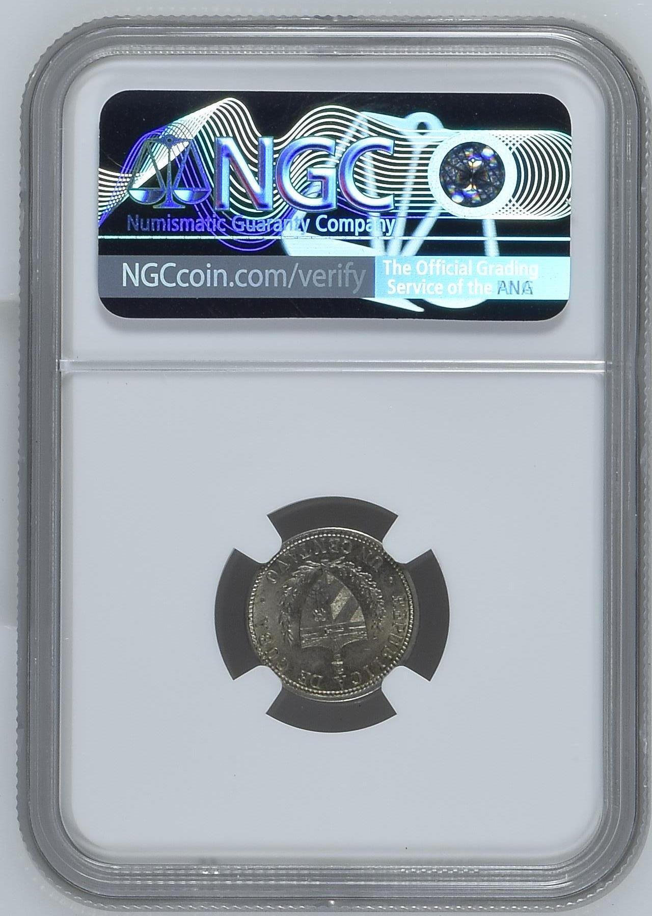 长老汇龙年精选第十五场拍卖 1916 古巴1分铜镍币，NGC MS63