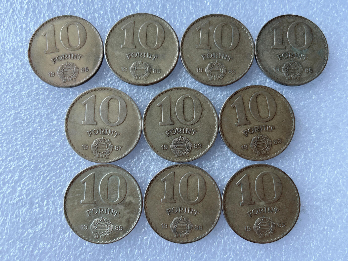 第一海外回流一元起拍收藏 散币专场 第105期 匈牙利10福林 10枚