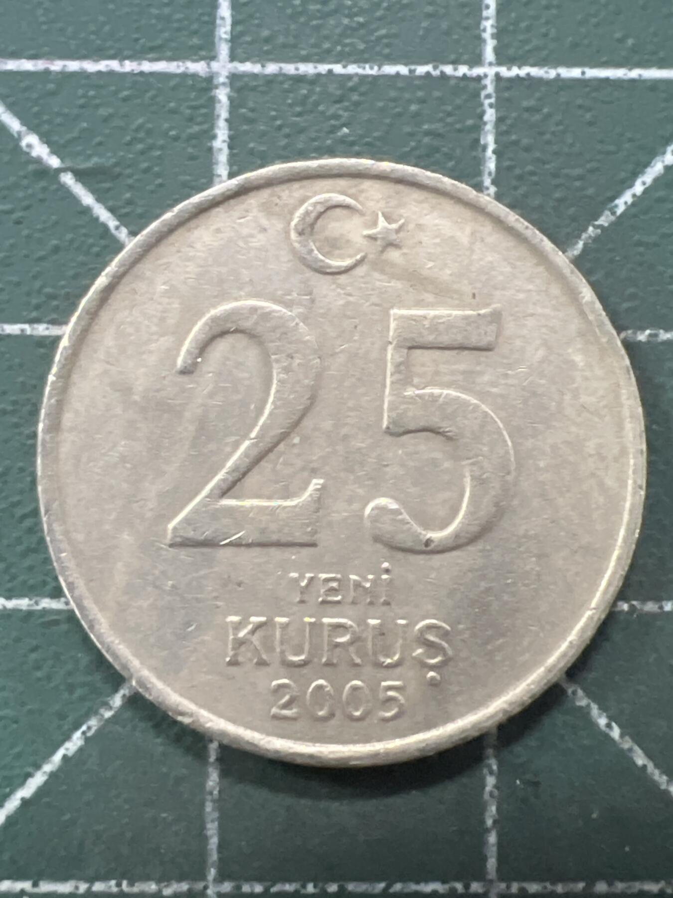 第668期 硬币专场 （无押金，捡漏，全场50包邮，偏远地区除外，接收代拍业务，本店十天发一次货） 土耳其25库鲁