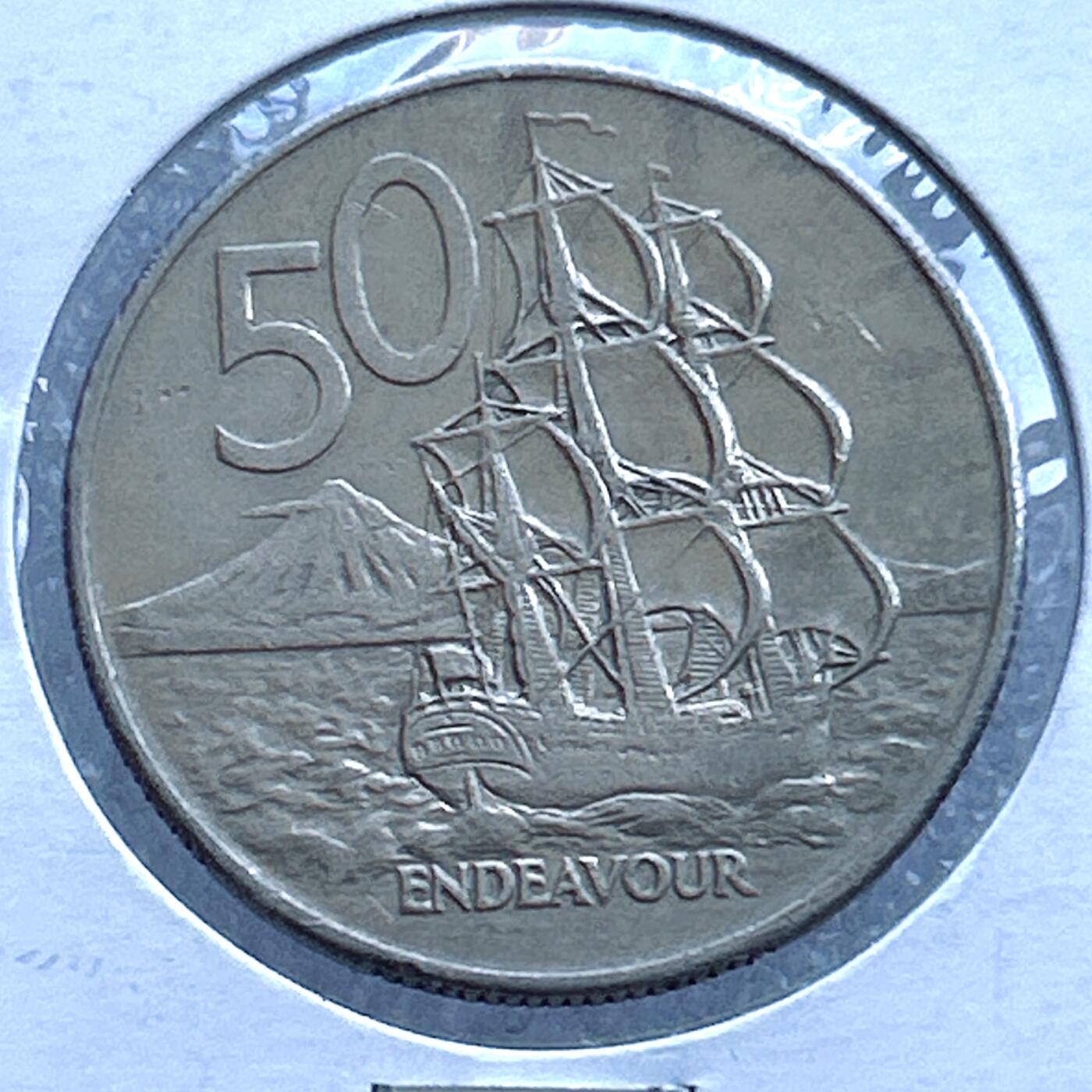 第一海外回流一元起拍收藏 散币专场 第107期 新西兰1980年50分 伊丽莎白女王青年版