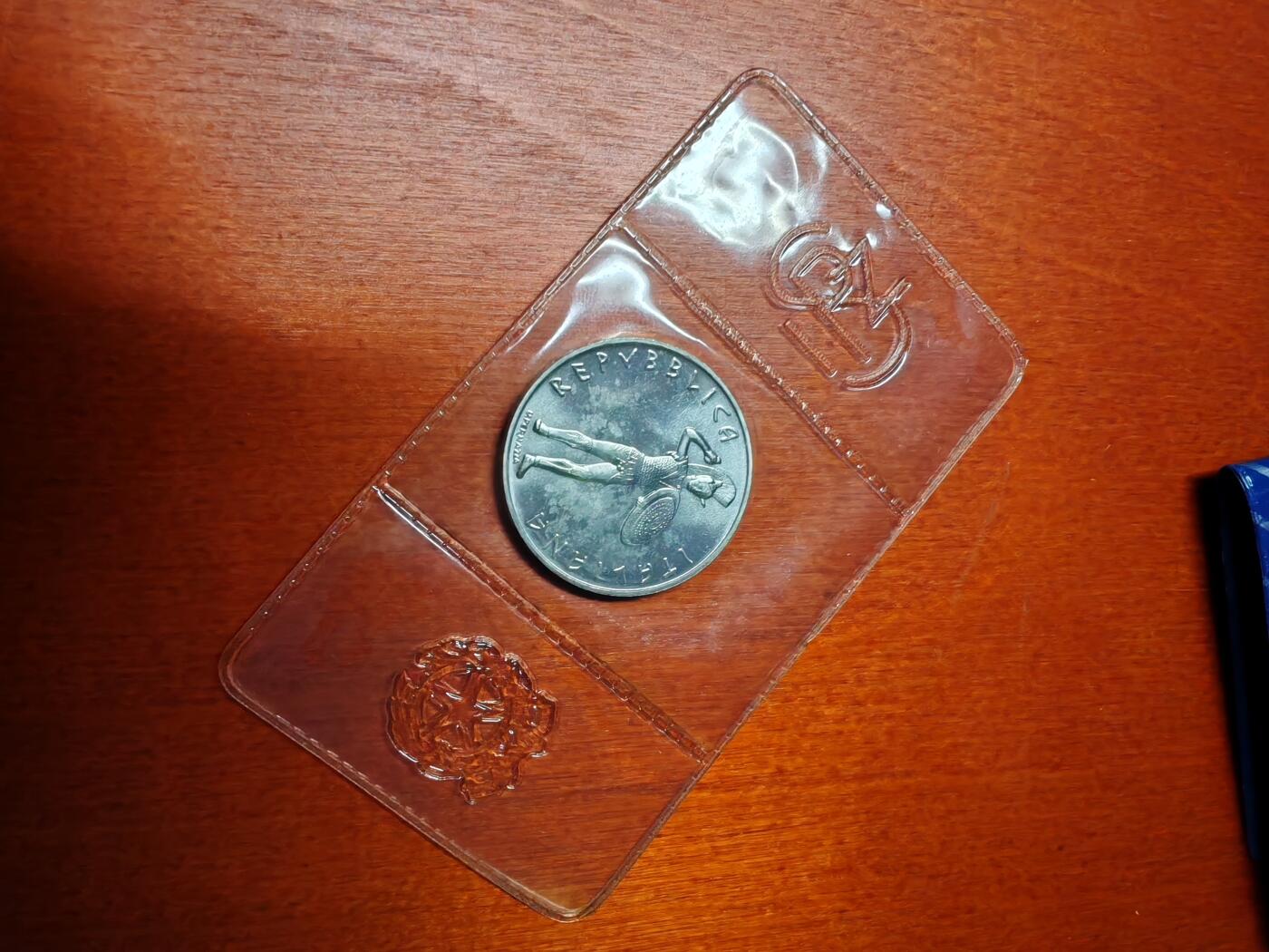 长老汇龙年精选第十五场拍卖 1985意大利伊特鲁里亚文化500里拉银币，盒证全