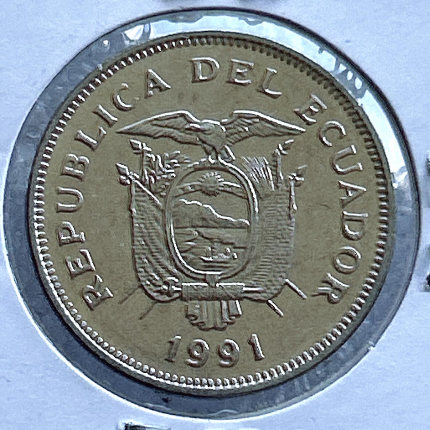 第一海外回流一元起拍收藏 散币专场 第107期 厄瓜多尔1991年20苏克雷