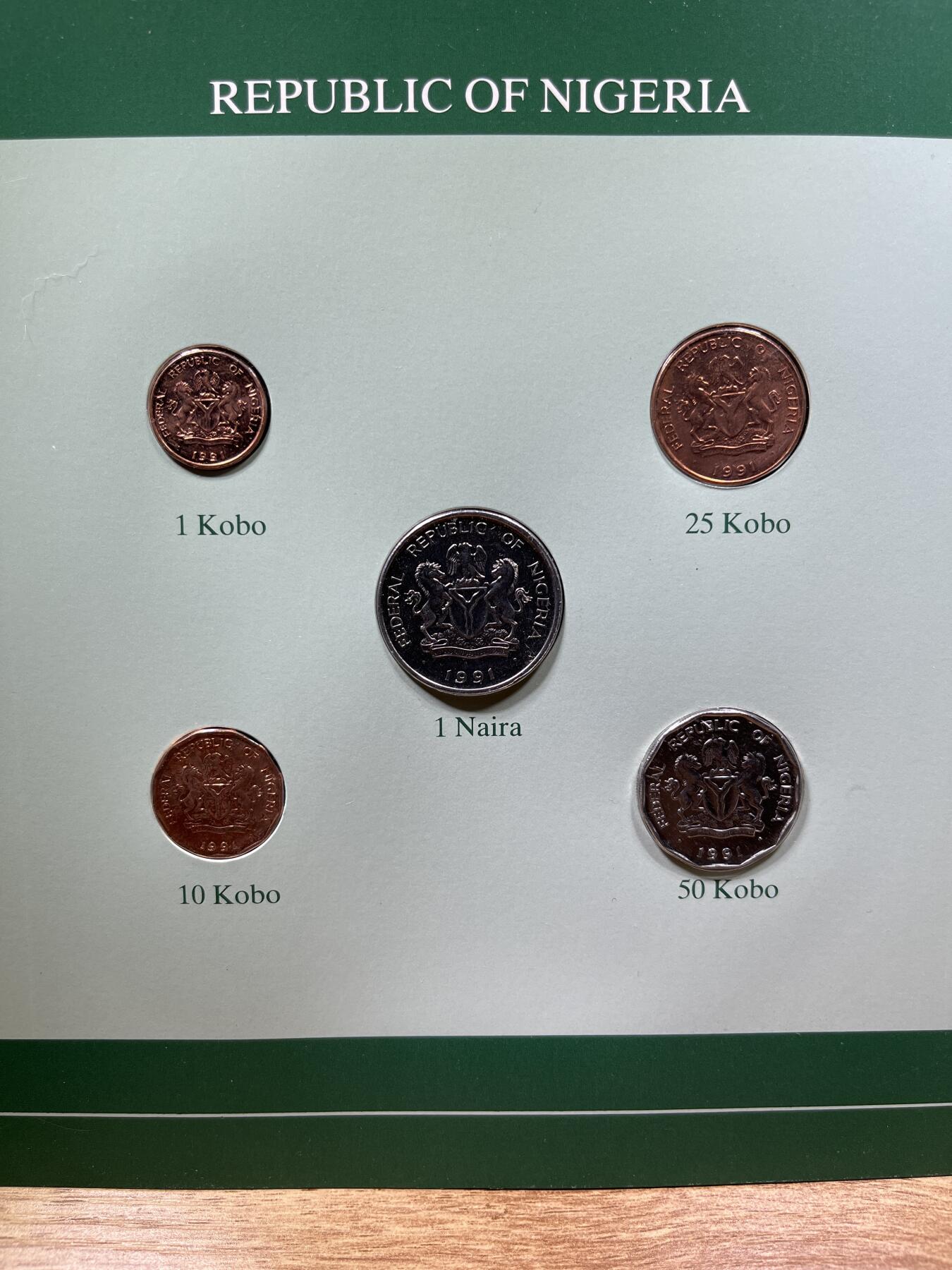 【融合斋】世界货币、纪念章专场No.1 尼日利亚共和国🇳🇬-富兰克林版世界货币集