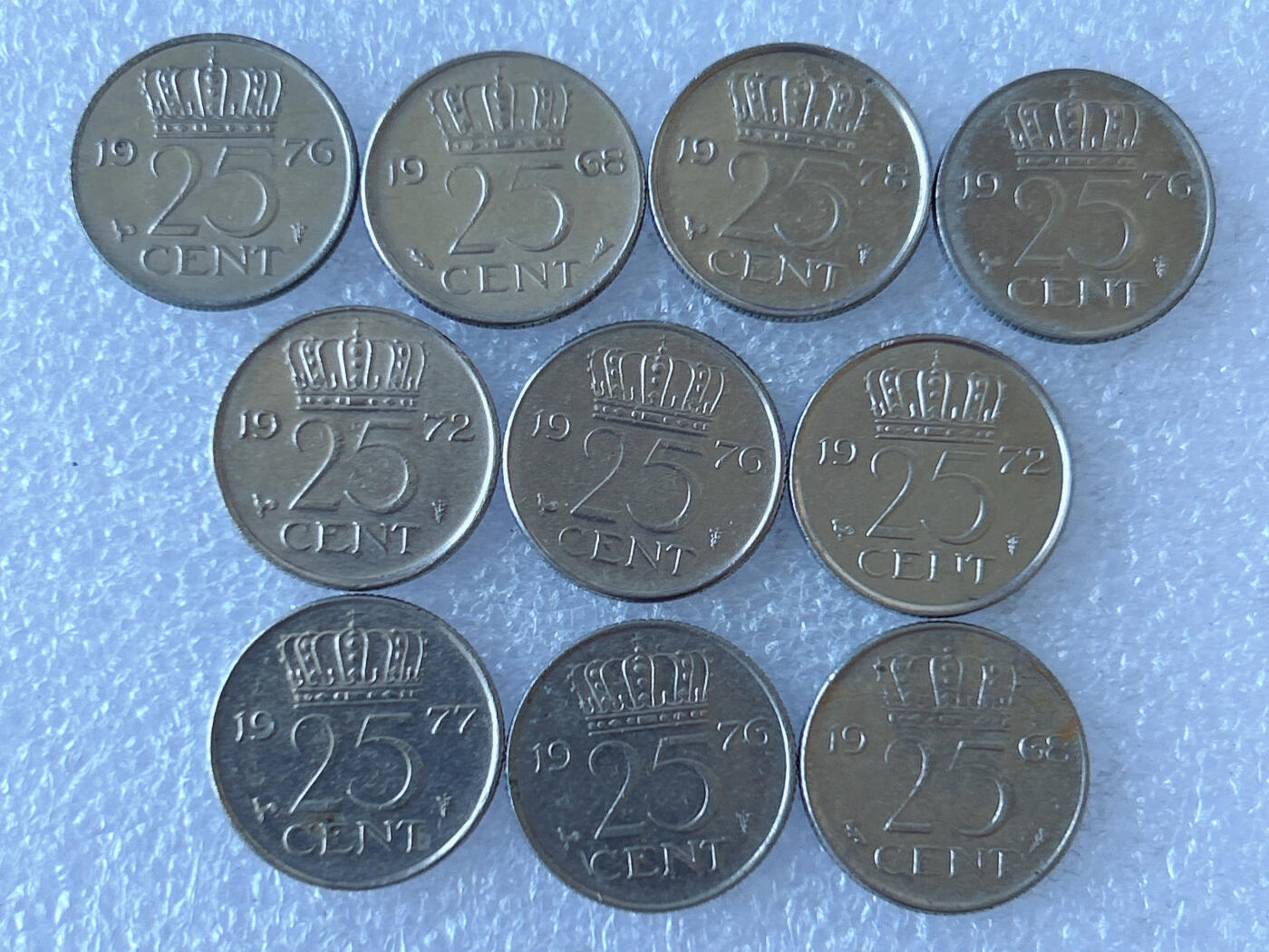 第一海外回流一元起拍收藏 散币专场 第105期 荷兰25分 10枚