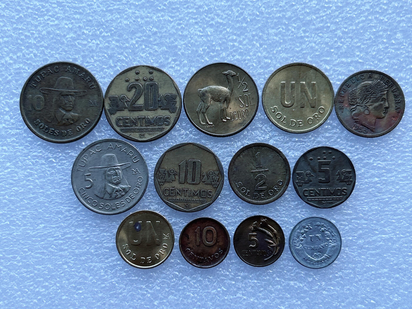 第一海外回流一元起拍收藏 散币专场 第105期 秘鲁硬币 13枚 无重复