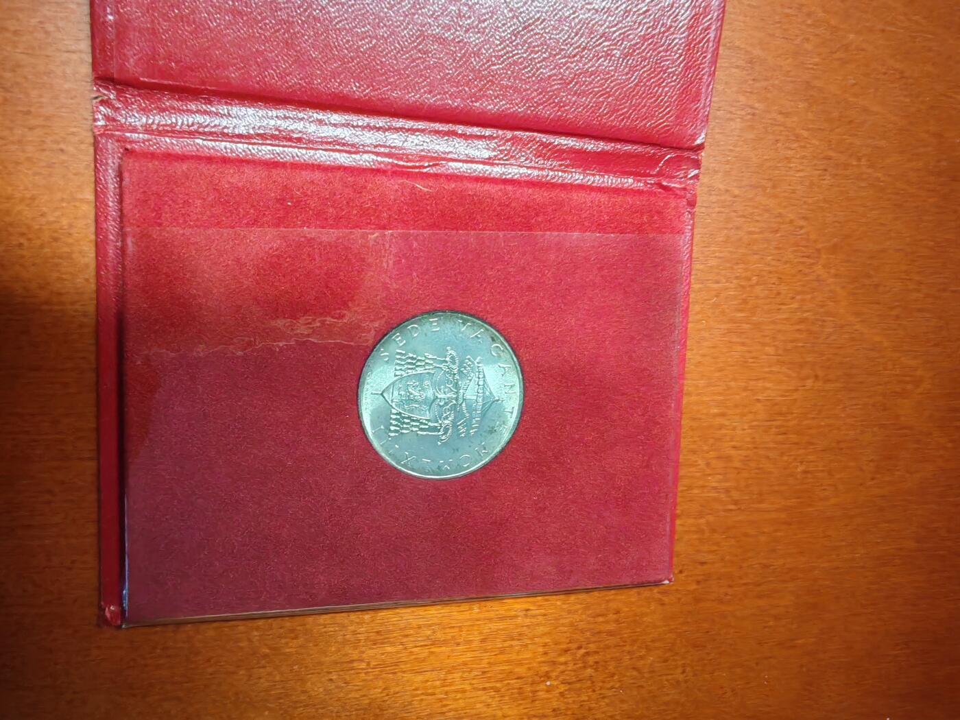 长老汇龙年精选第十五场拍卖 1963梵蒂冈教皇缺位500里拉银币，卡装