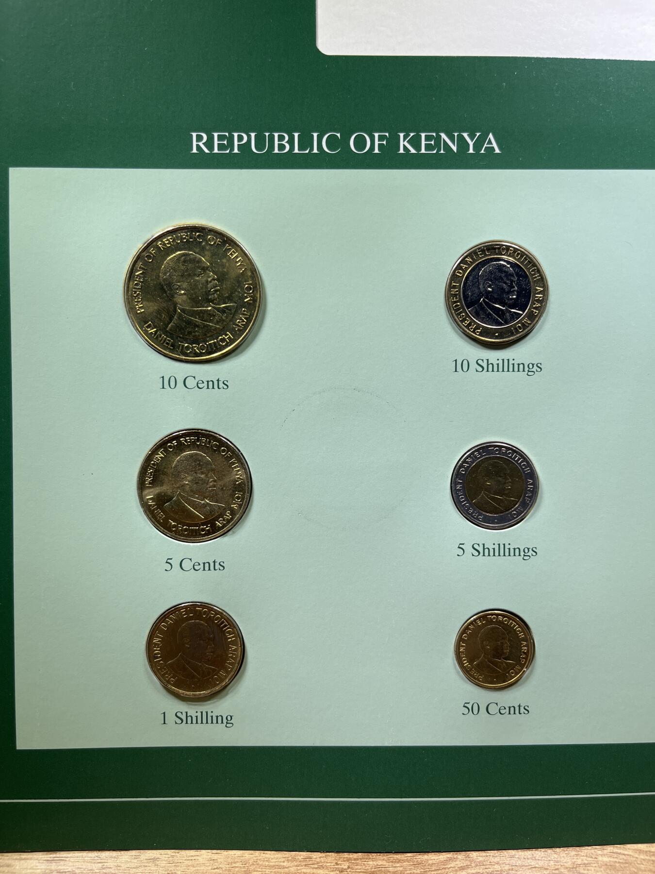 【融合斋】世界货币、纪念章专场No.1 肯尼亚🇰🇪-富兰克林版世界货币集