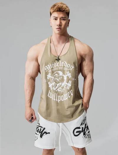 绝版福利捡漏 肌肉狗运动背心 全新正品带吊牌 卡其绿L一件 原价129  - 绝版福利捡漏 肌肉狗运动背心 全新正品带吊牌 卡其绿L一件 原价129 