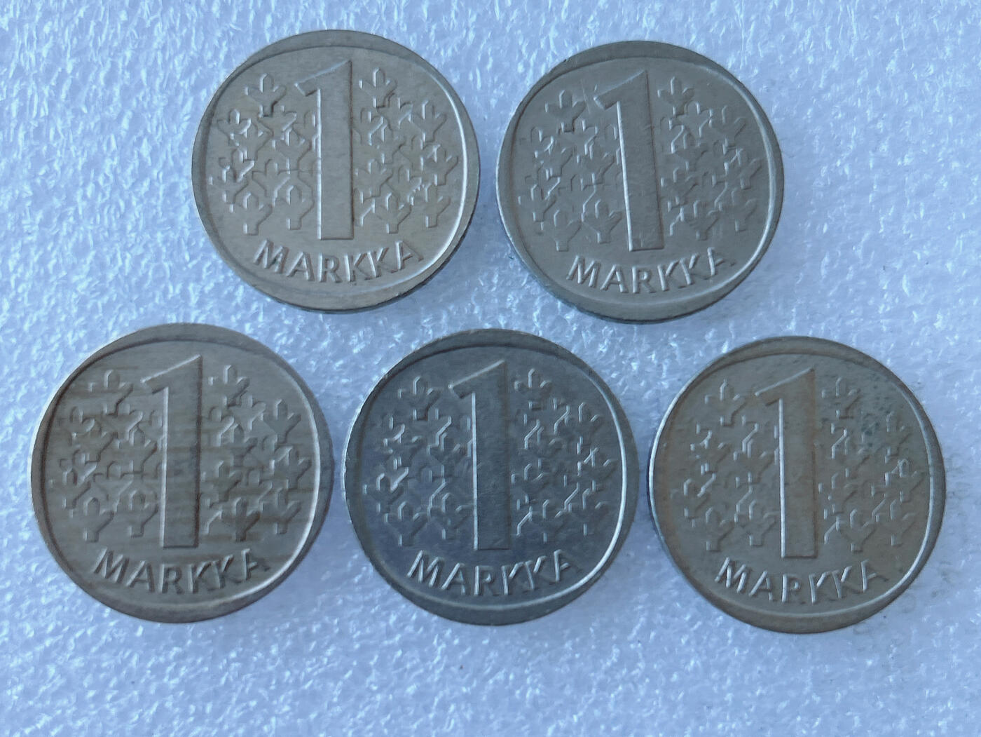 第一海外回流一元起拍收藏 散币专场 第105期 芬兰1马克 5枚