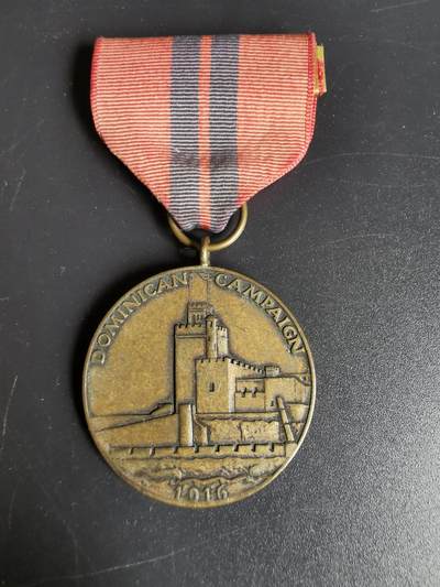 老王徽章第五十一期 - 美国海军陆战队1916年多米尼加战役奖章