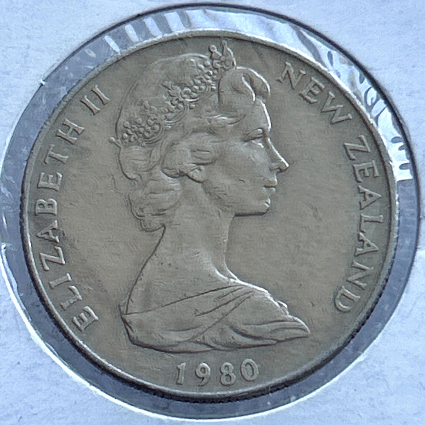 第一海外回流一元起拍收藏 散币专场 第107期 新西兰1980年50分 伊丽莎白女王青年版