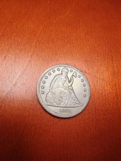 长老汇马年精选第二场拍卖 - 1841美国自由女神坐姿像1美元银币，经典